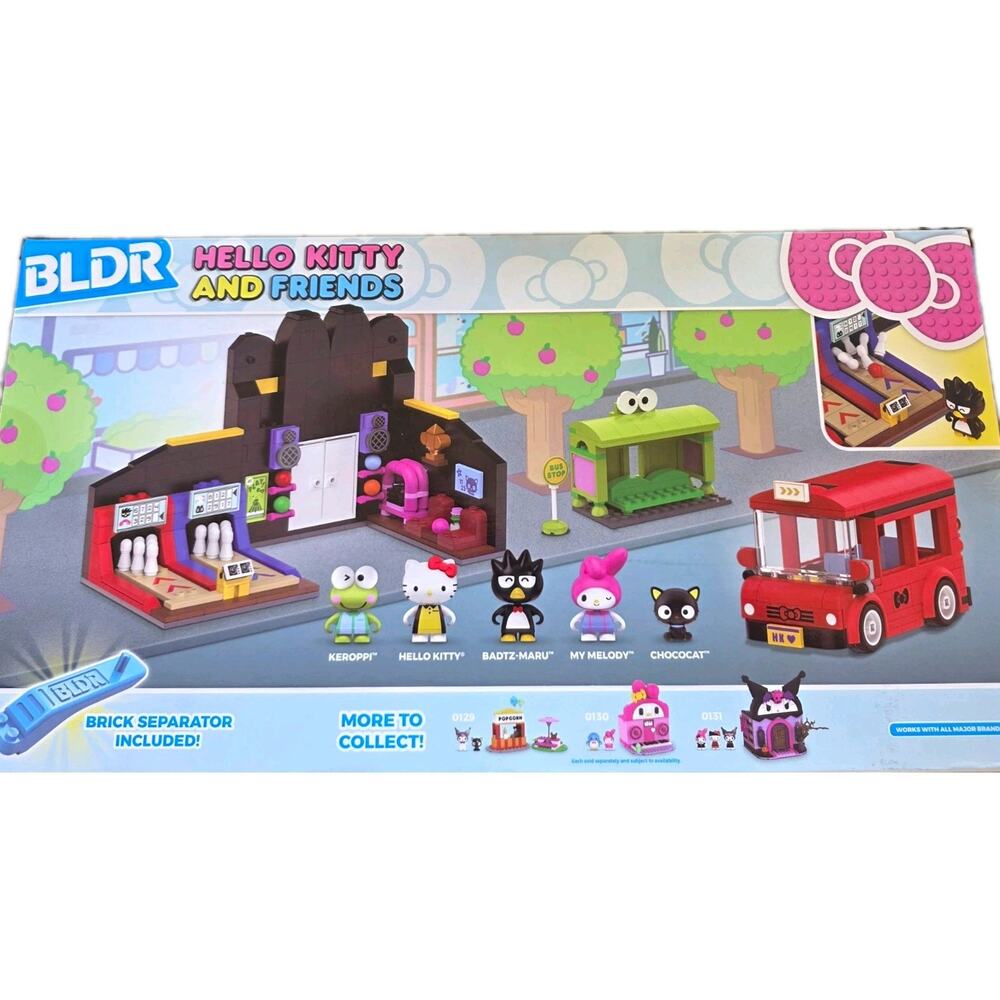 BLDR Hello Kitty & Friends Badtz-Maru Bowling Alley 616pc Set 0132 NEW